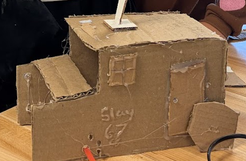Cardboard mockup model